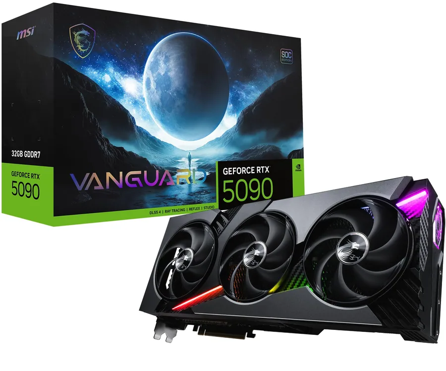 MSI Tarjeta Gráfica Gaming RTX 5090 32G Vanguard SOC (32GB…