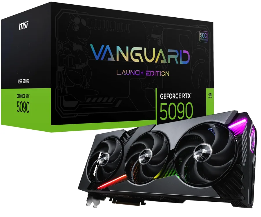msi Tarjeta gráfica Gaming RTX 5090 32G Vanguard SOC Launch…