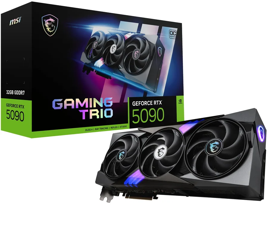 MSI Gaming RTX 5090 32G Gaming Trio OC Tarjeta gráfica (32GB…