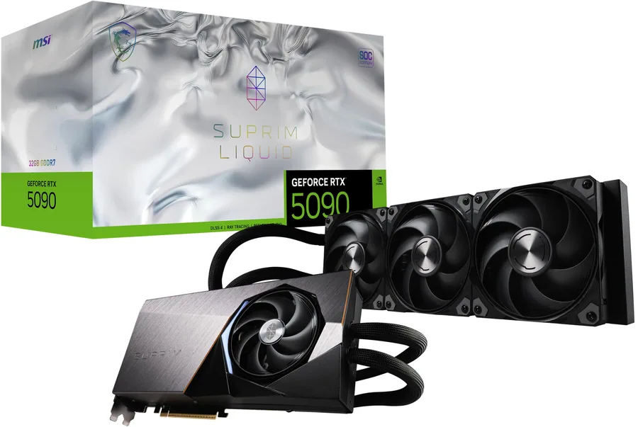 MSI Gaming RTX 5090 32G SUPRIM Liquid SOC Tarjeta gráfica (32…