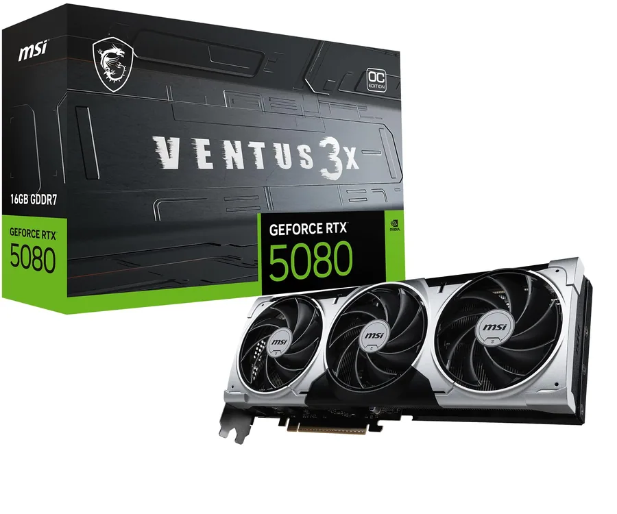 MSI Gaming RTX 5080 16G Ventus 3X OC Plus Tarjeta gráfica…