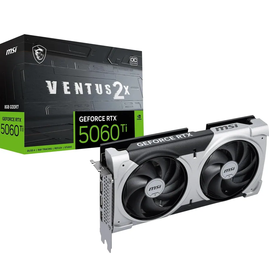 MSI Tarjeta gráfica GeForce RTX 5060 Ti 8G Ventus 2X OC Plus