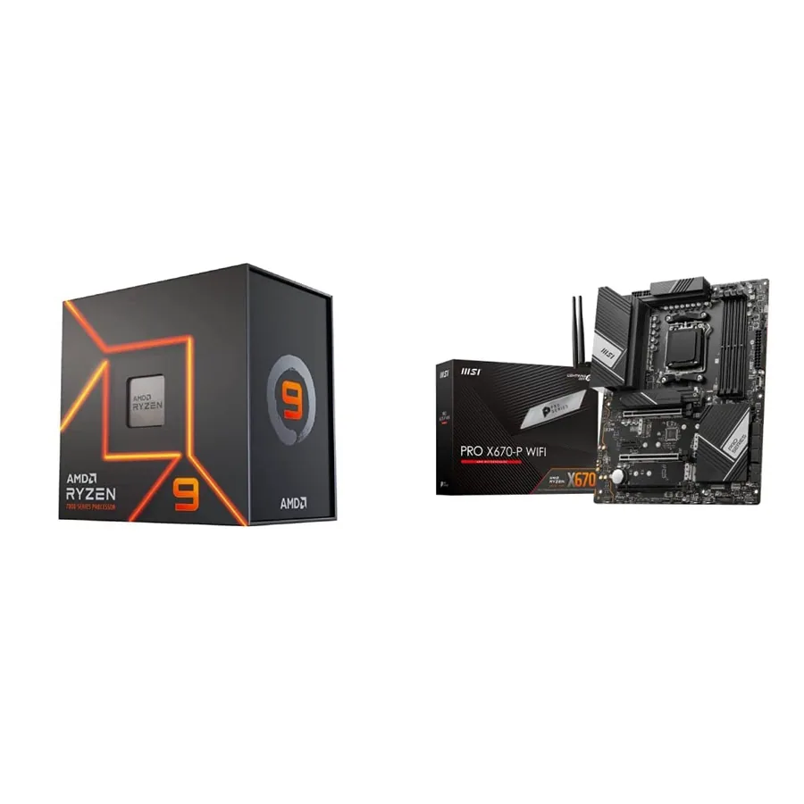AMD Ryzen™ 7 7700X 8-Core + MSI MAG B650 Tomahawk WiFi Gaming…
