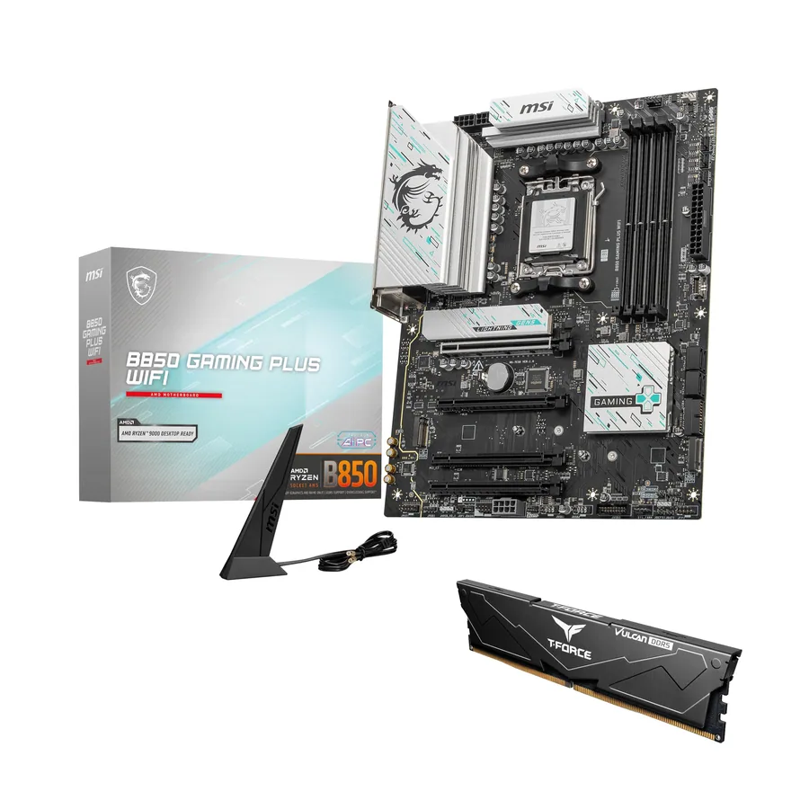 MSI Placa base B850 GAMING PLUS WIFI (pack con RAM 16 GB)
